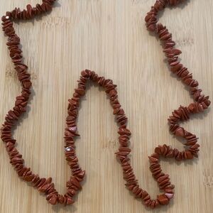 Vintage Red Jasper Chip Necklace
